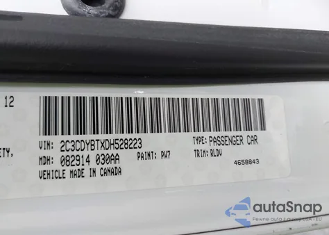 2013 Dodge Challenger R/T из США, поврежденный, VIN 2C3CDYBTXDH528223